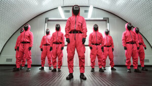Guards in the Netflix show Squid Game